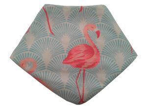 babador bandana estampado flamingo